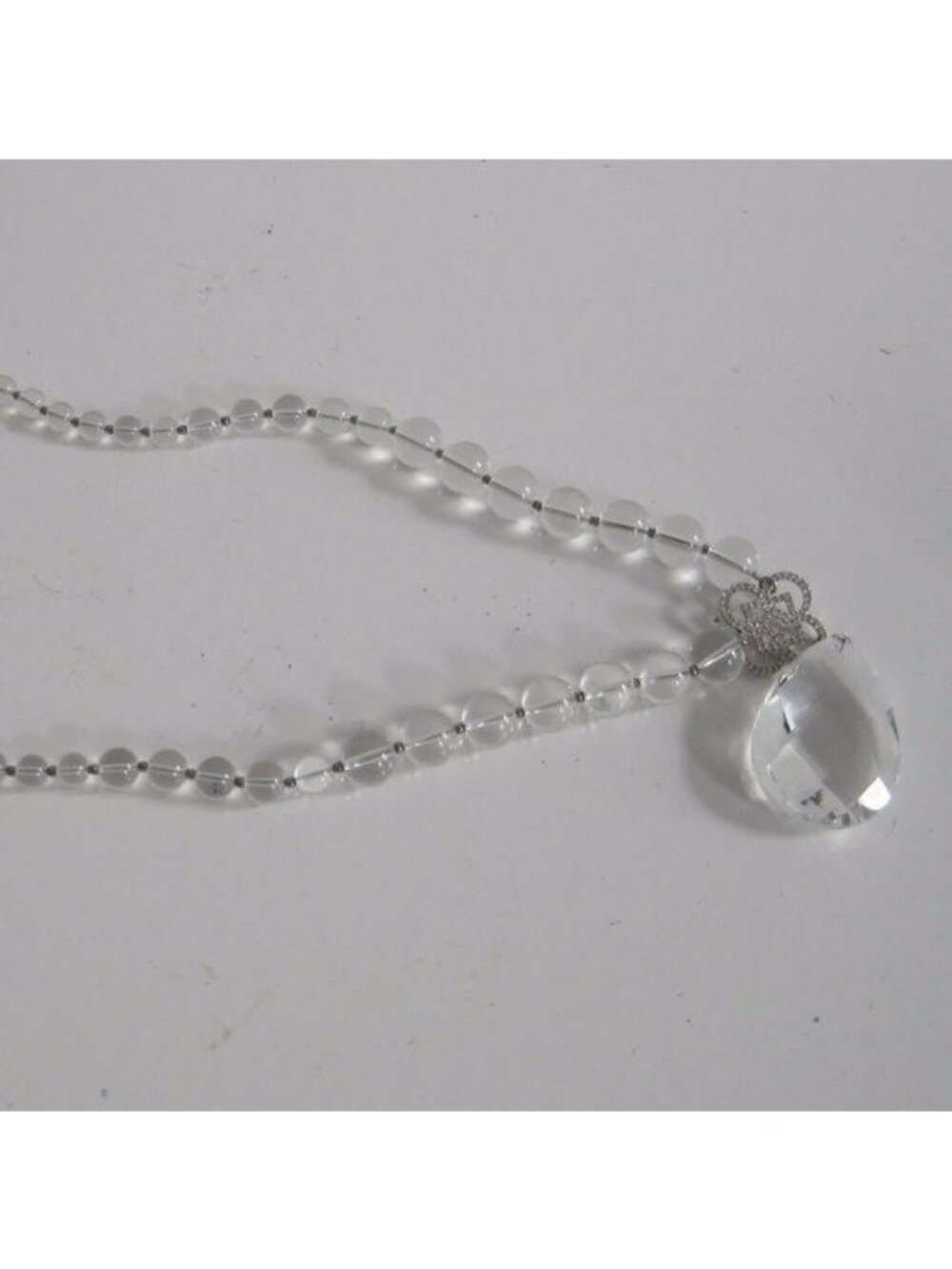 Valeska Crystal Pendant Tear Drop Necklace А0617 - Picture 7 of 8